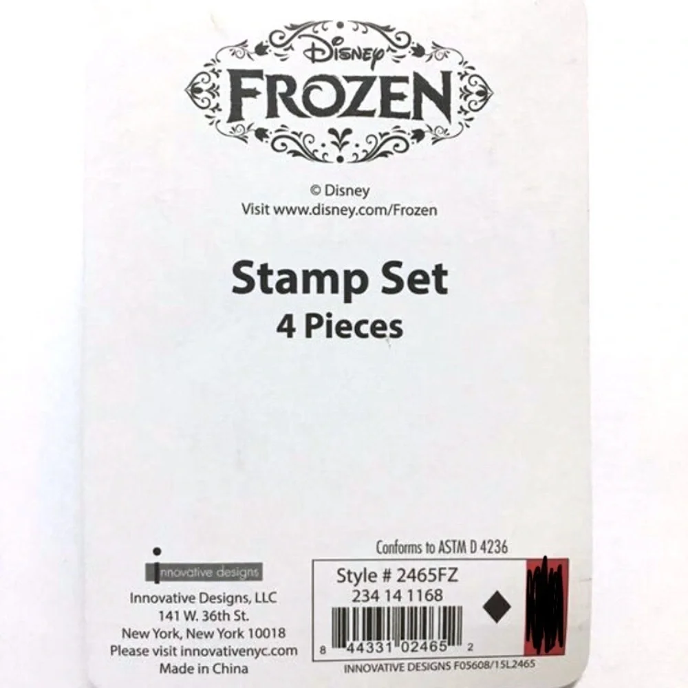 DISNEY Olaf Frozen Movie Sticky Notes Stamp Set Snowman Crafting Scrapbooking